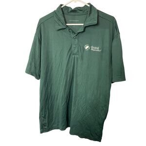 Quest Diagnostics Men's L Short Sleeve Polo Shirt Green QMS Kaizen Event 2018